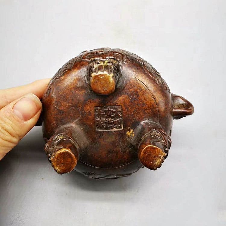 銅 細工 福禄寿弥勒仏薫香炉 茶室香炉 書斎 開運風水 招財装飾品 工芸品 置物