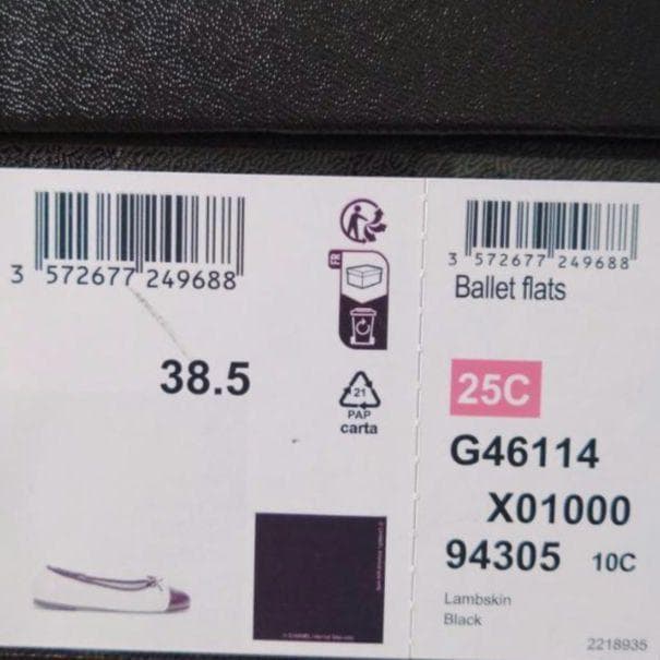 2024/25年クルーズコレクションバレリーナラムスキン & メタル ブラック