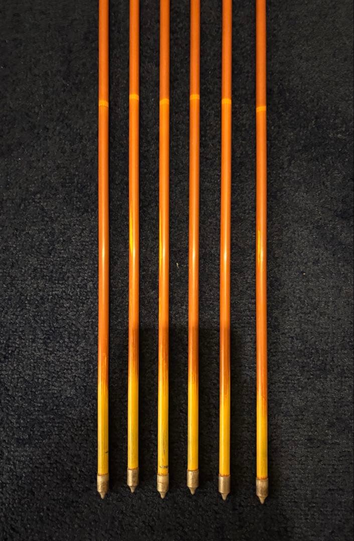 カーボン矢 6本組 雷槌（いかづち）八〇式・竹 白鷹