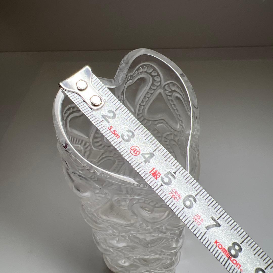 ラリック　ハート　フラワーベース　箱付　最大高さ16㎝　東Y7-0904①トヒオ