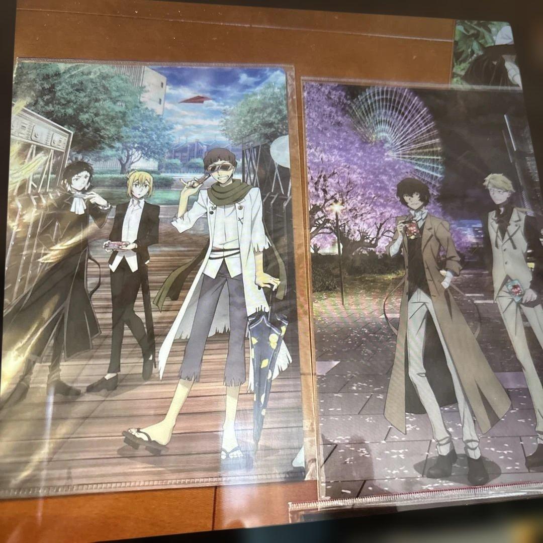 文豪ストレイドッグス 太宰治　芥川龍之介　クリアファイル 18枚 森永