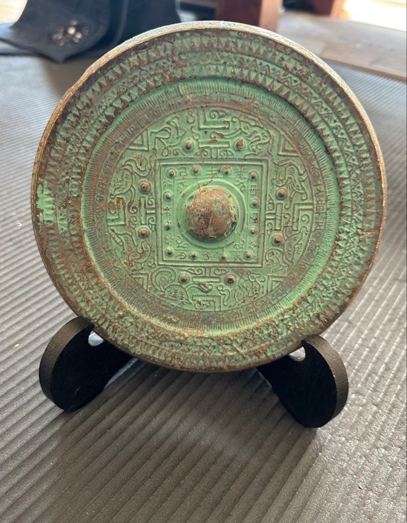 卑弥呼の鏡　青龍三年銘鏡　方格規矩四神鏡　レプリカ　青銅鏡　大田南5号墳