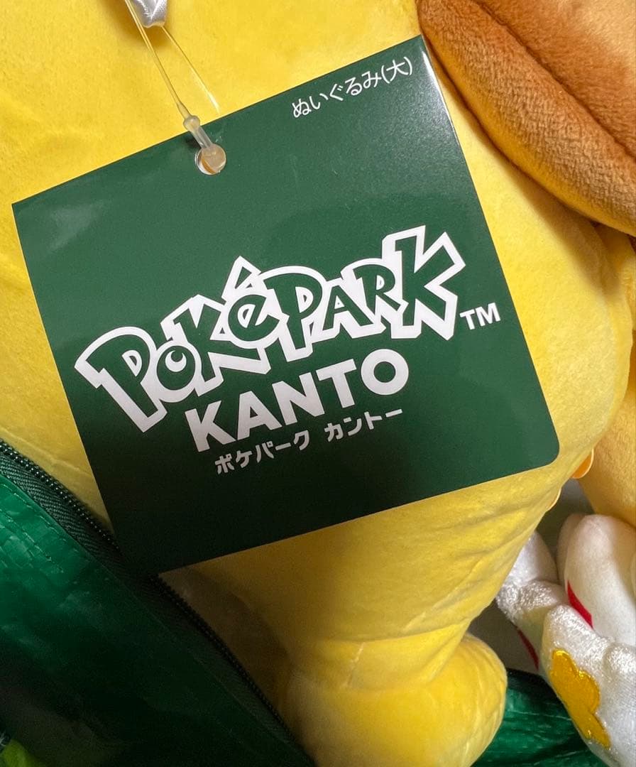 ポケモン　ポケパークカントー　ピカチュウ　ぬいぐるみ大