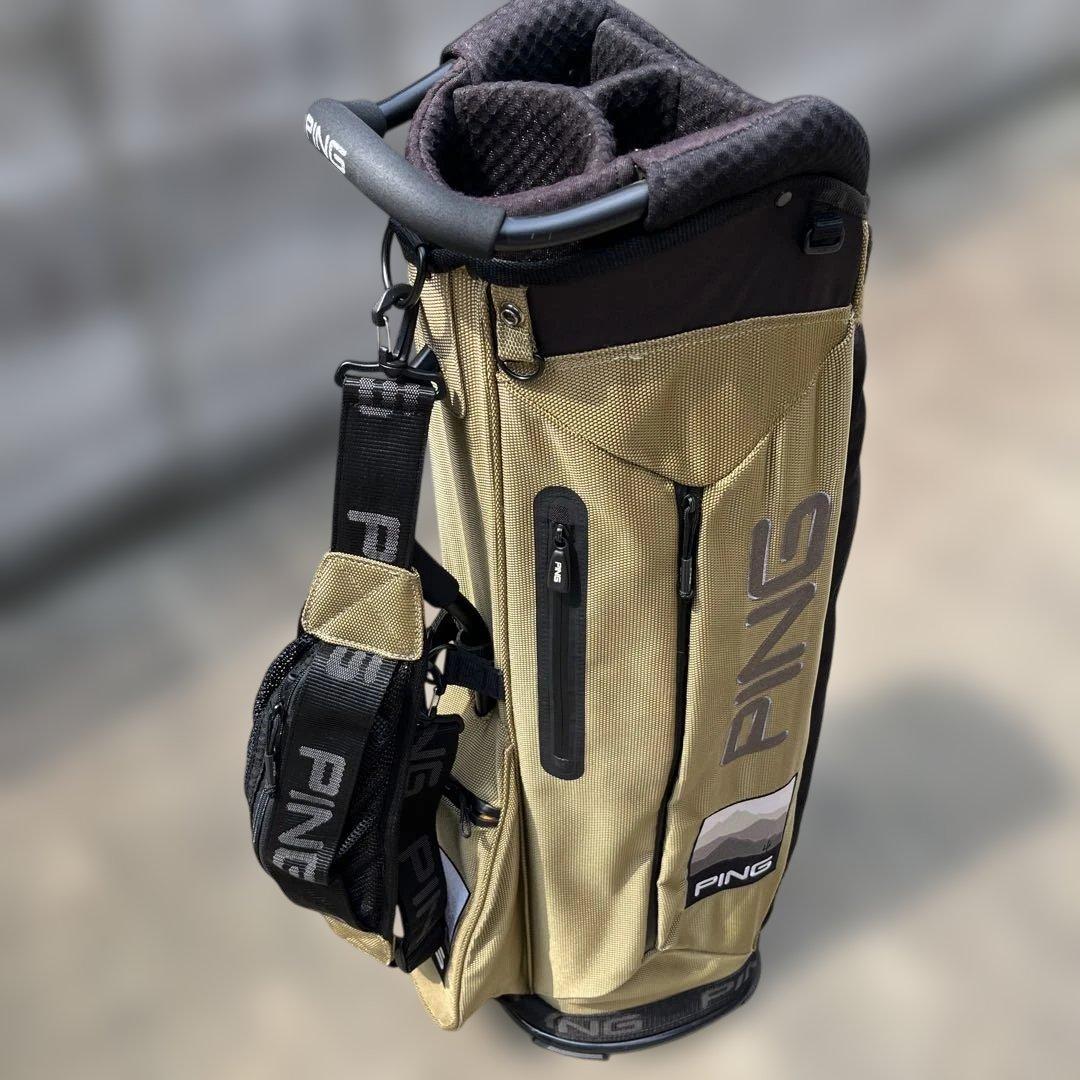 中古 PING ピン キャディバッグ CB-P201 ベージュ　美品
