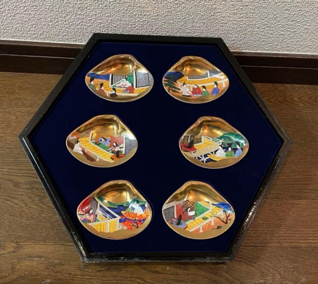 フランクリン画廊 徳川黎明会監修 源氏物語貝合せ 54点