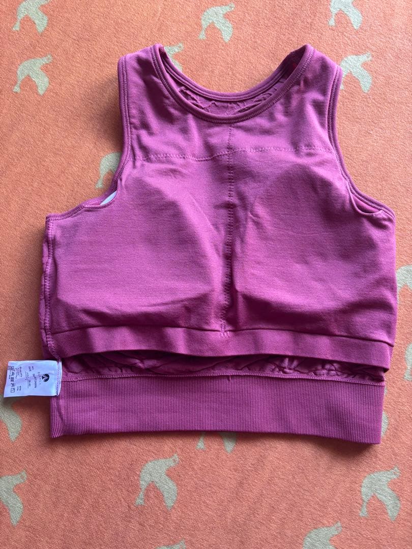 LAVA ローズ色ノースリーブヨガトップ Sサイズ