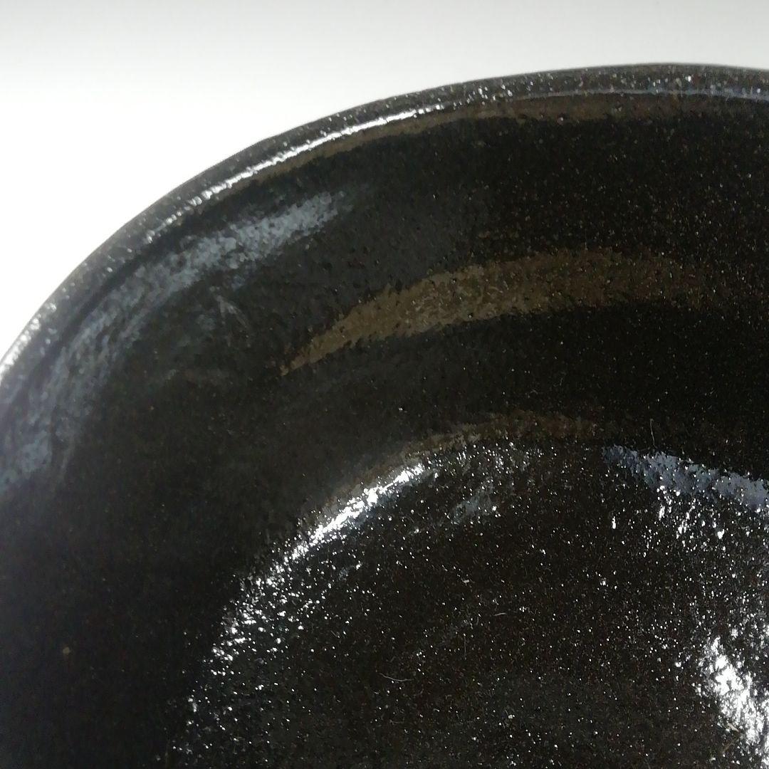Ｔ４９５　茶碗　『黒茶碗』『桂窯　伊東桂楽 造』　共箱　抹茶碗　茶道具