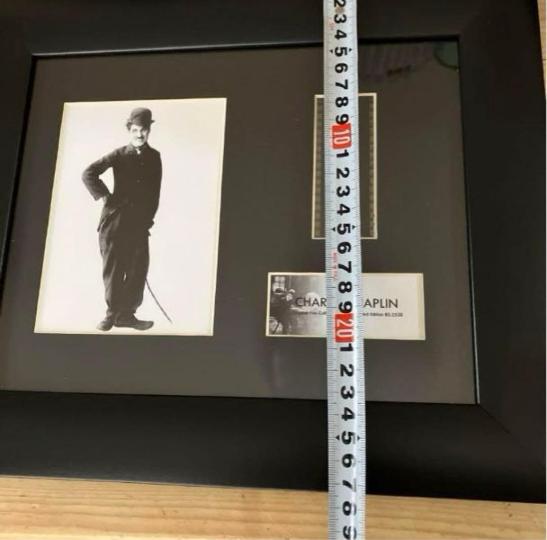 チャップリン　ビンテージ　写真　フイルムセル　額