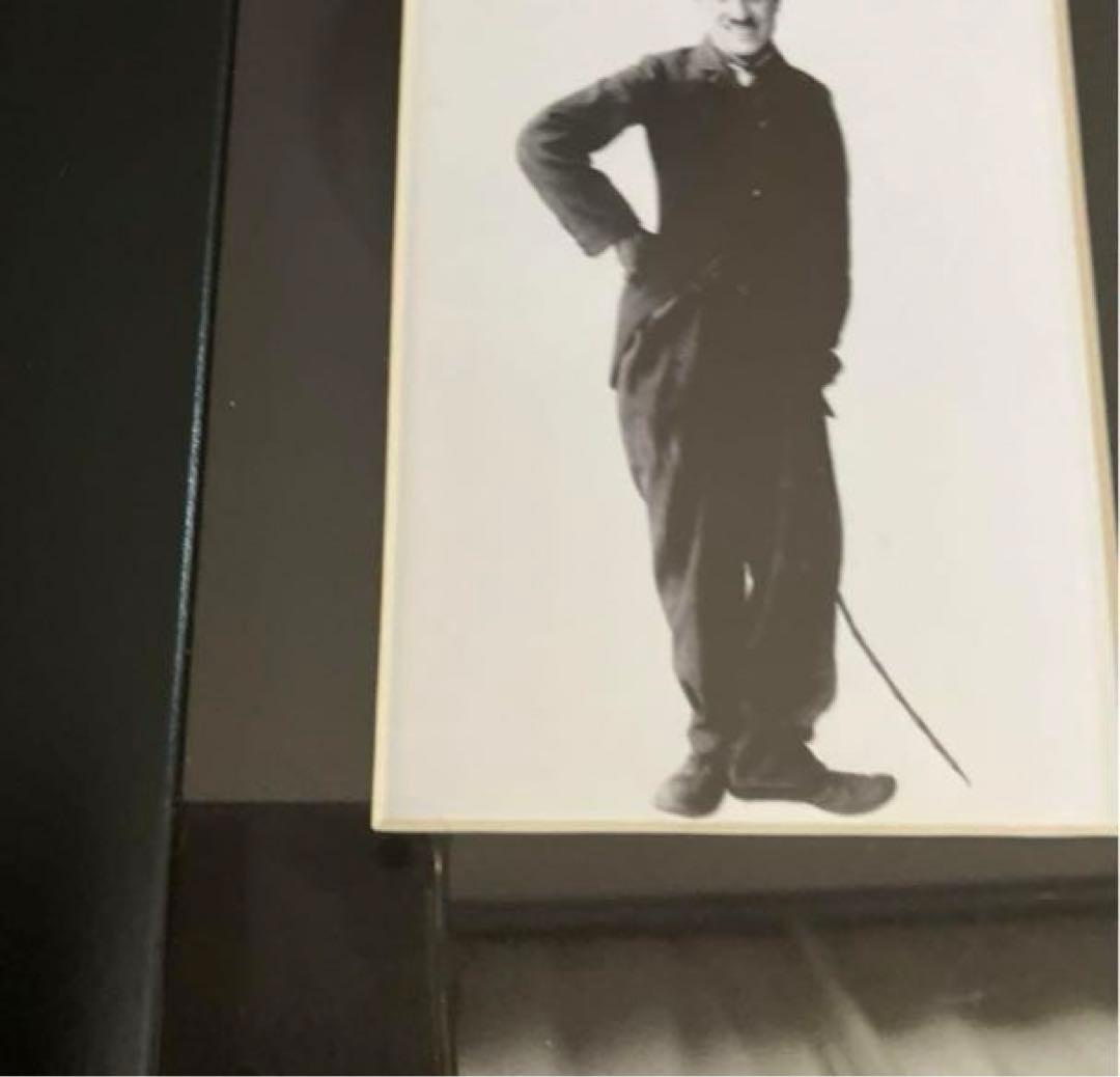 チャップリン　ビンテージ　写真　フイルムセル　額