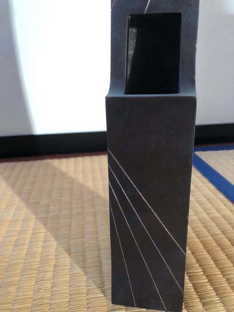 唐銅　双声　大角勲　氏作　共箱入