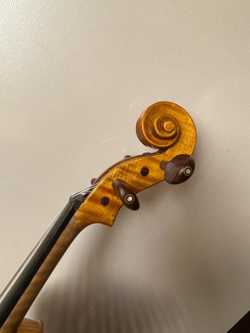 ノーラベル 手工品 バイオリン 美しいワンピースバック ４／４サイズ