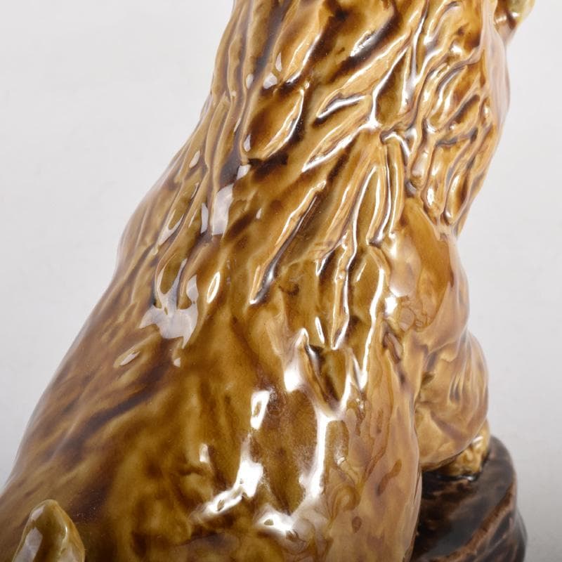 九谷焼　人間国宝　三代徳田八十吉作　猪　干支置物　C　8299