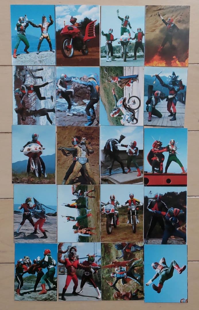 仮面ライダー ミニカード181枚 カードホルダー10冊 まとめ売り 昭和レトロ