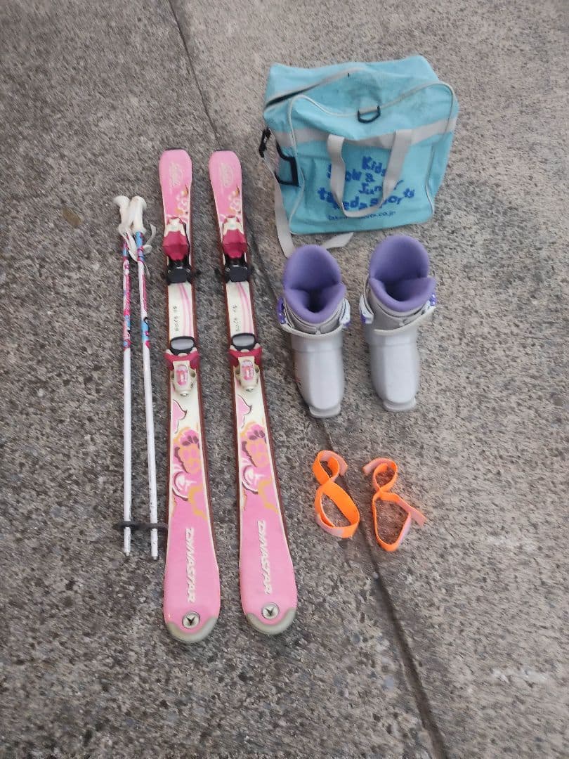子供用 スキーセット（スキー板・ブーツ・ストック・金具・ブーツケース・バンド）3