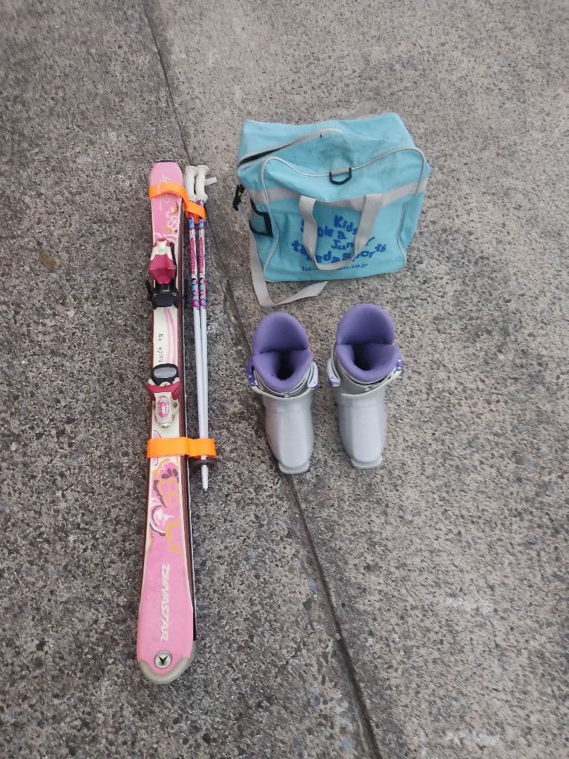 子供用 スキーセット（スキー板・ブーツ・ストック・金具・ブーツケース・バンド）3