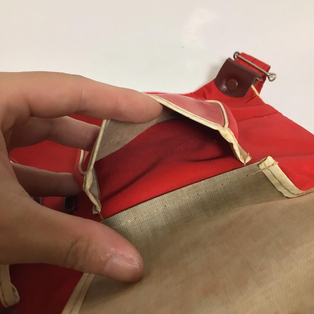 ジャイアントロボ　小学館　光プロ　赤いナイロンナップザック 女の子とロボット