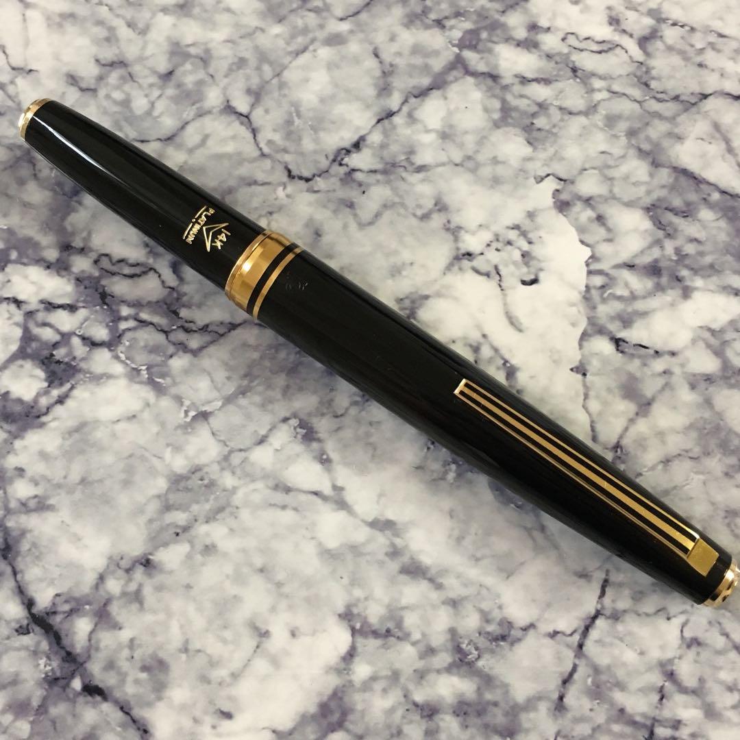 #292 オーバーホール済み 万年筆 PLATINUMプラチナ ポケット 14k