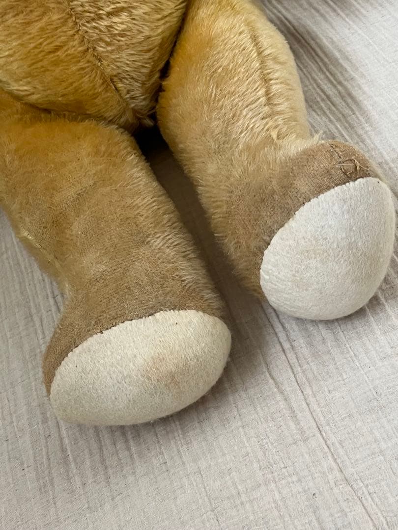 アンティークヴィンテージ英国製大きなテディベア ぬいぐるみベアくまドール