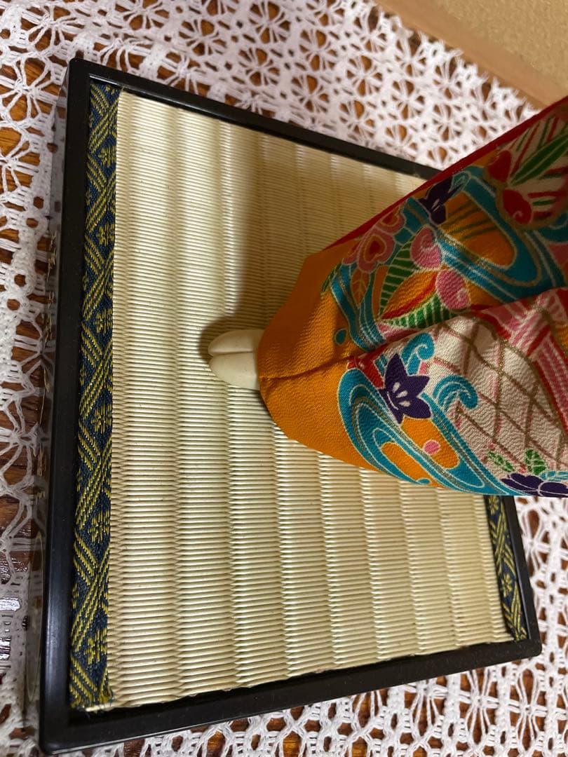 琉球舞踊 人形 ガラスケース付き 日本人形 伝統衣装