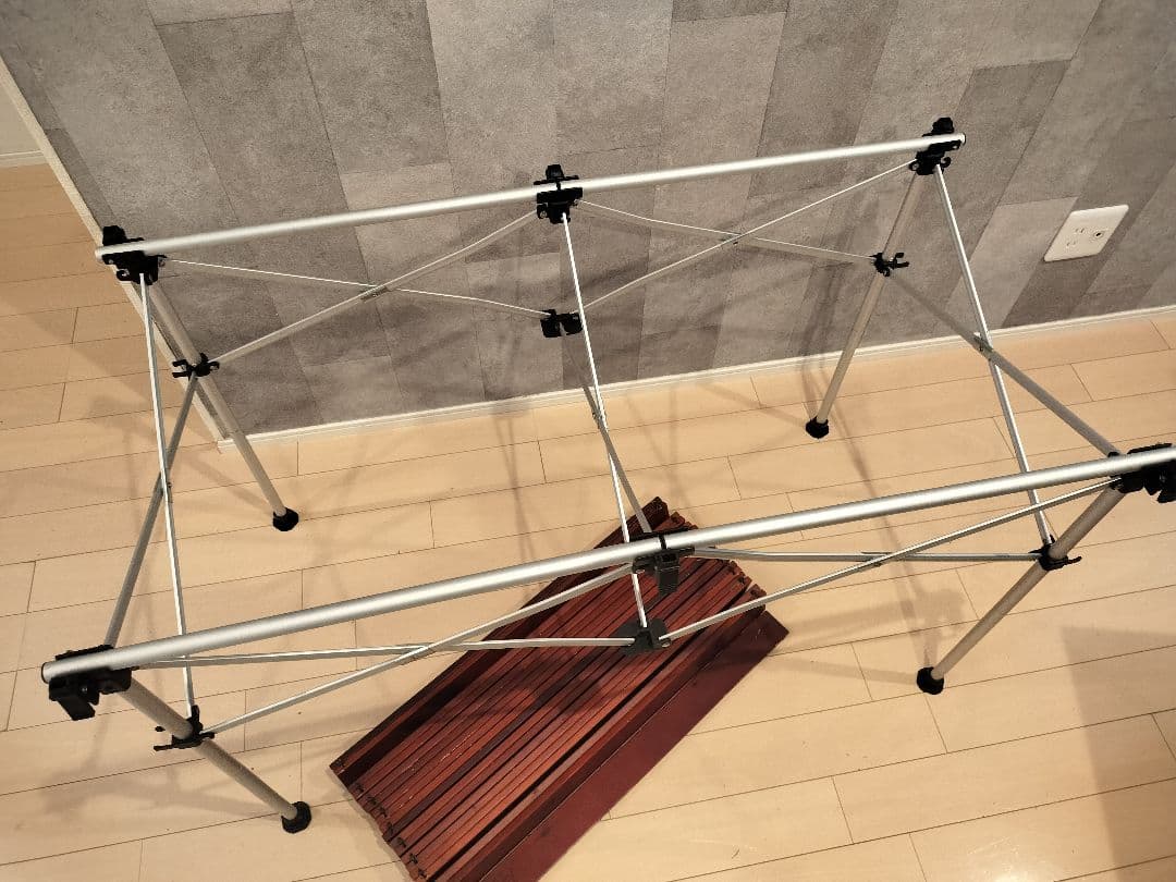 【廃盤】Coleman ウッドロール 2ステージ テーブル 折りたたみコンパクト