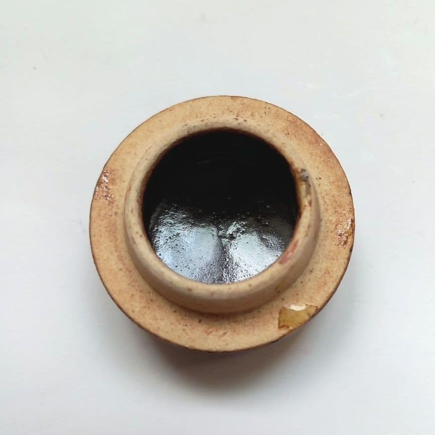 小森忍　山茶窯　インク壺　アンティーク　骨董　北斗窯