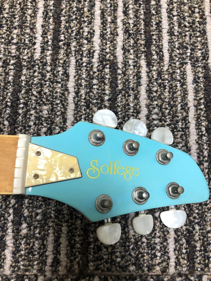EVH風　Solfege エレキギター アクアブルー