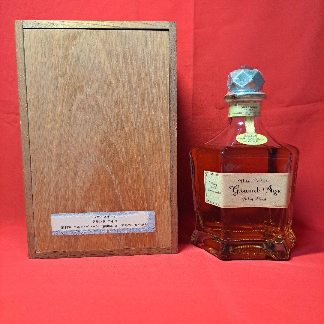 希少!　ニッカウイスキー　Grand Age グランドエイジ　木箱入り　未開栓