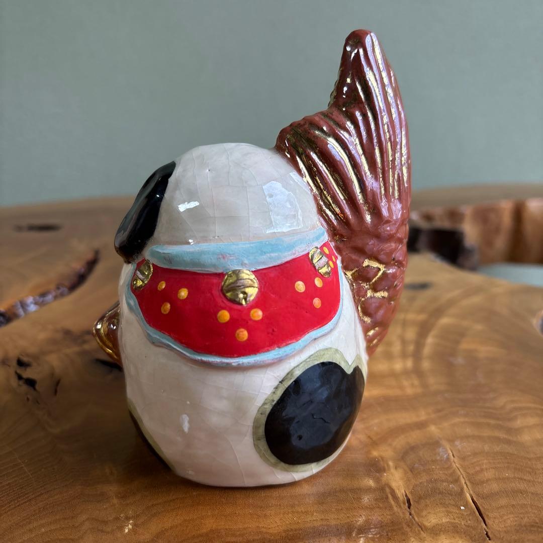 六兵衛窯 干支置物 「祥犬」 戌年 清水焼 陶芸 たち吉 共箱