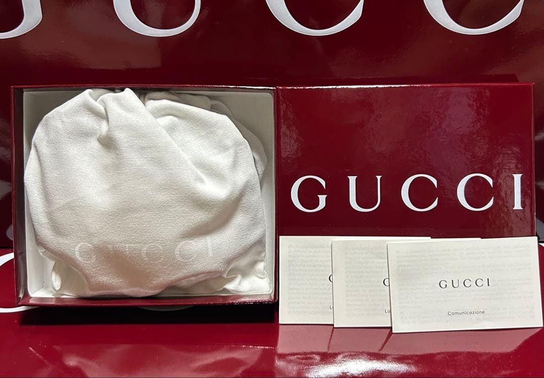 新品 GUCCI グッチ エクストラスモール ペット 首輪 S ベージュブルー