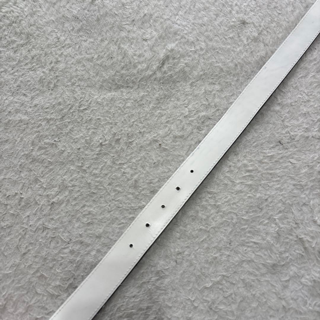 MARK&LONA マークアンドロナ　レザーロゴベルト　スカルロゴ　日本製