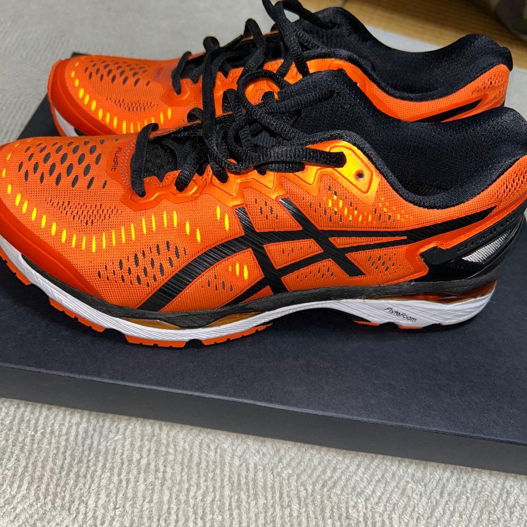 asics FLYTEFOAM オレンジ シューズ
