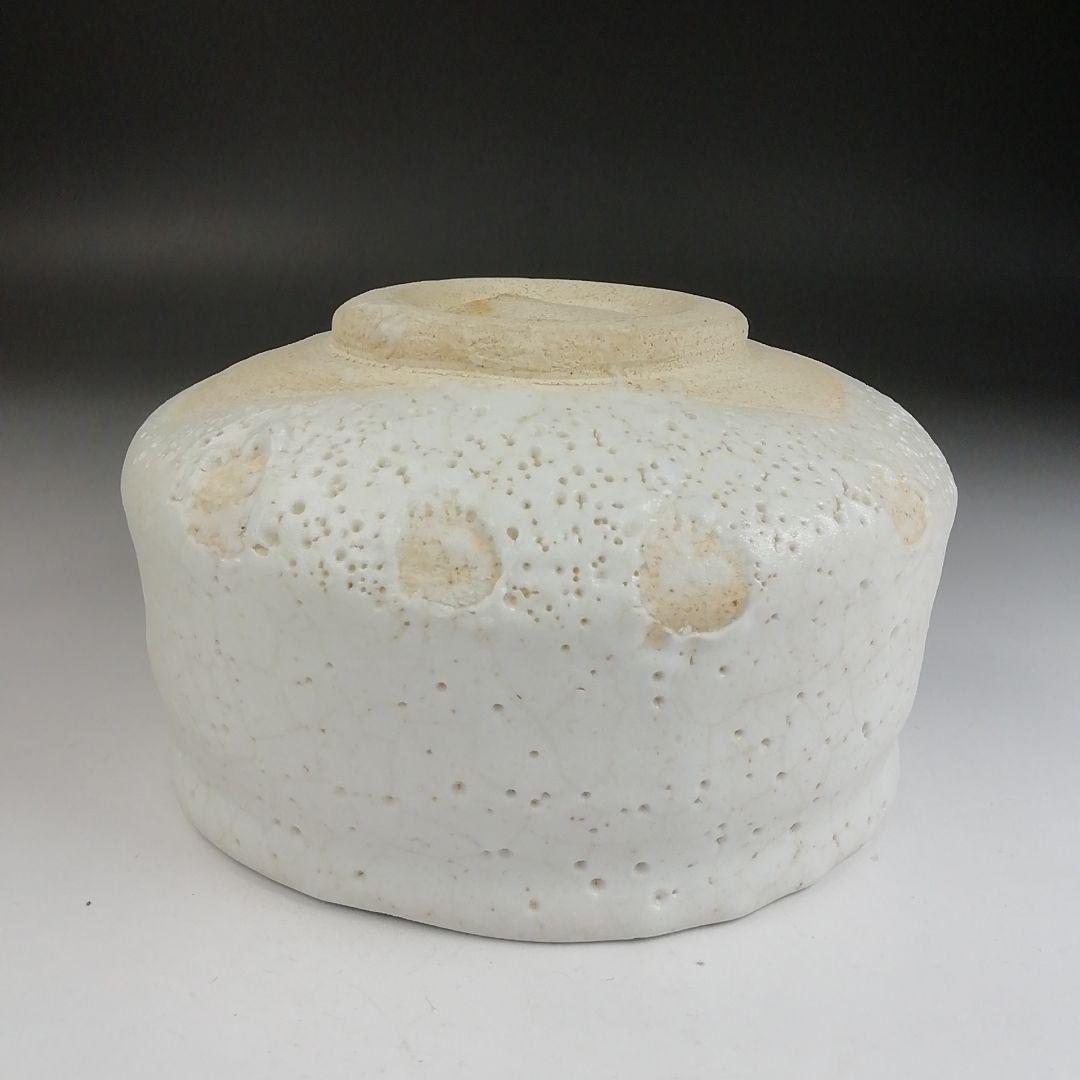 Ｔ８７３　茶碗　『無地志野　茶碗』『水野古麦 作』　共箱　抹茶碗　茶道具