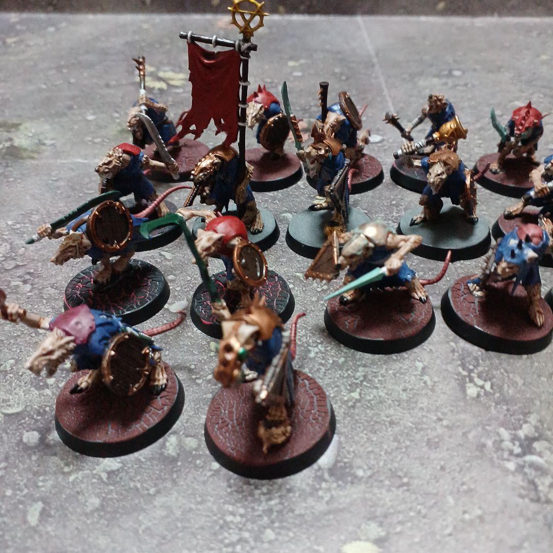 ウォーハンマー AOS スケイヴンタイド スケイヴン陣営 一部塗装済