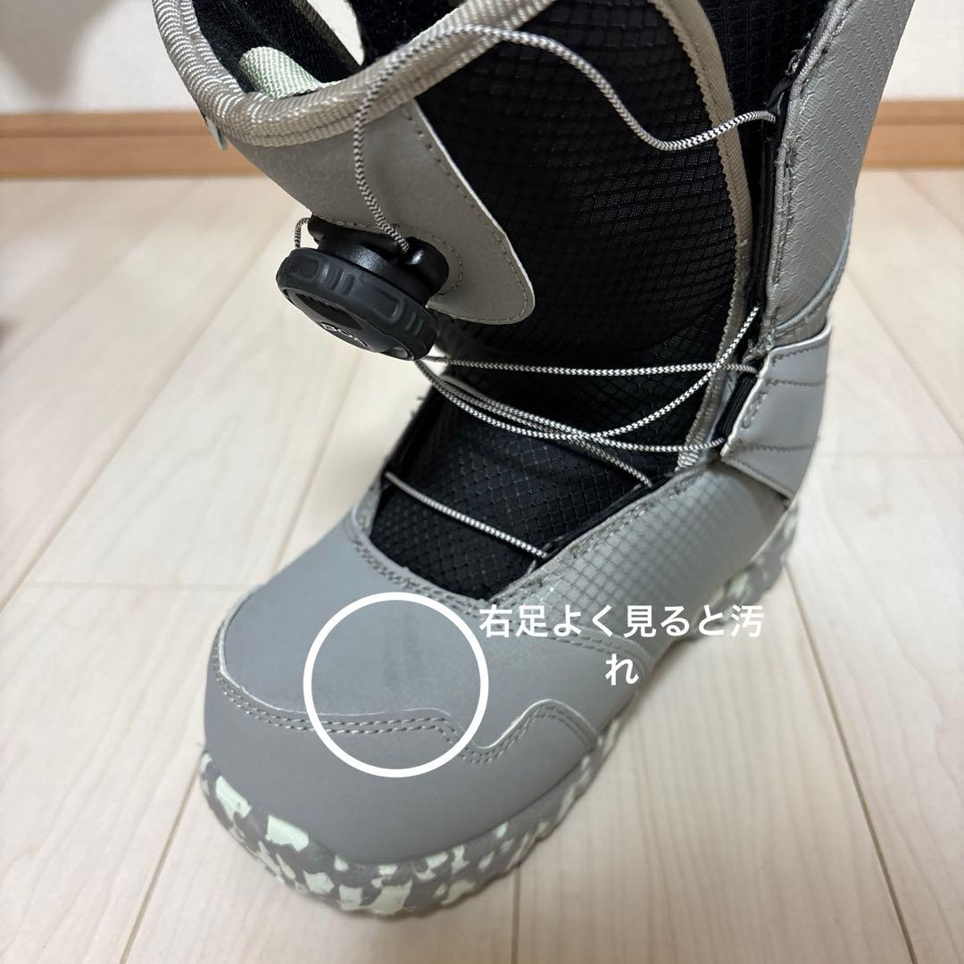 Burton kids スノーボードブーツ グレー　22cm Zipline