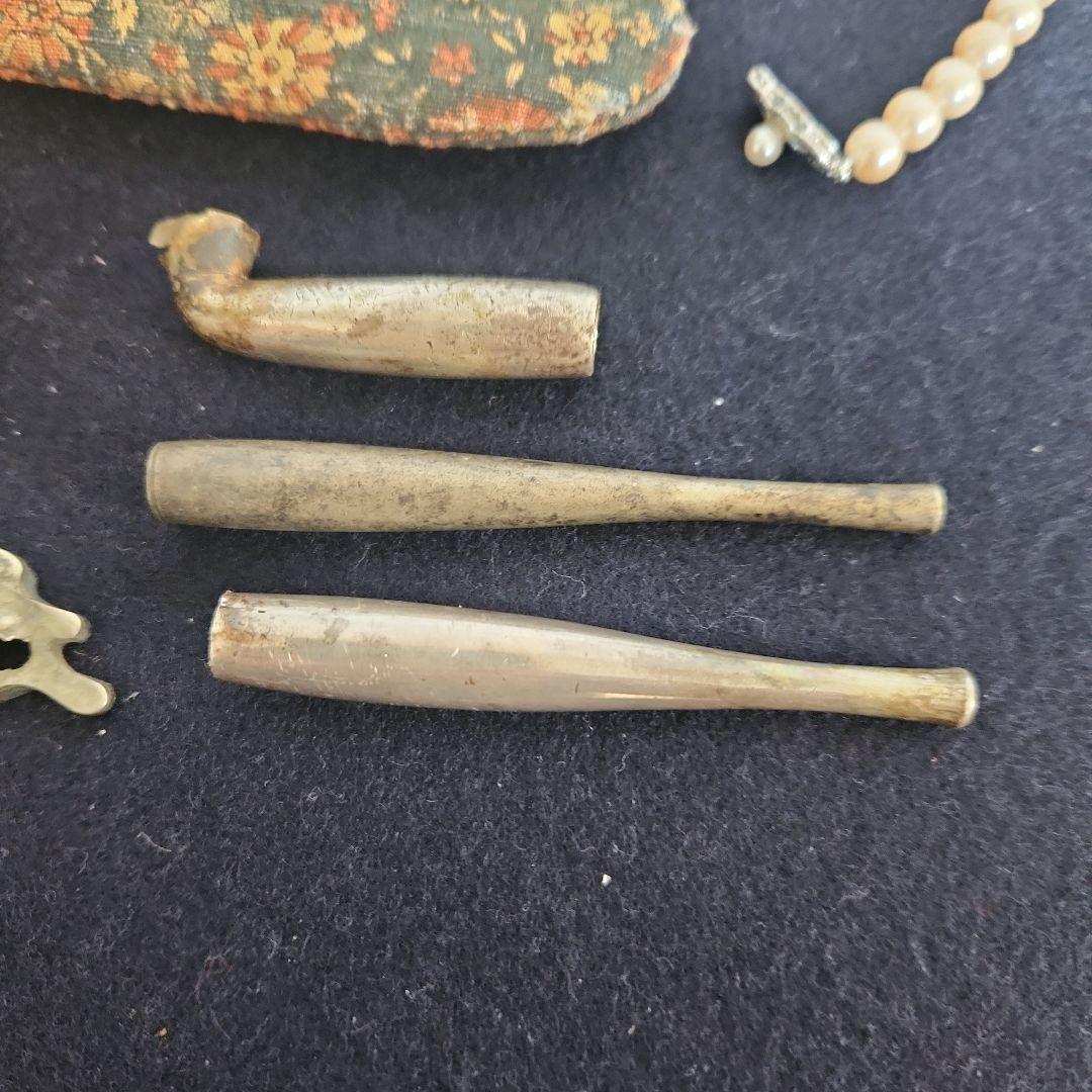 長*月様 メ*ル様 煙管‥古いメガネ入れ‥カンザシいろいろ