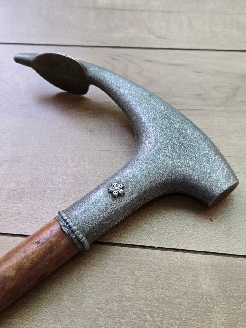 希少　日本海軍　傷痍軍人杖　日名子実三作