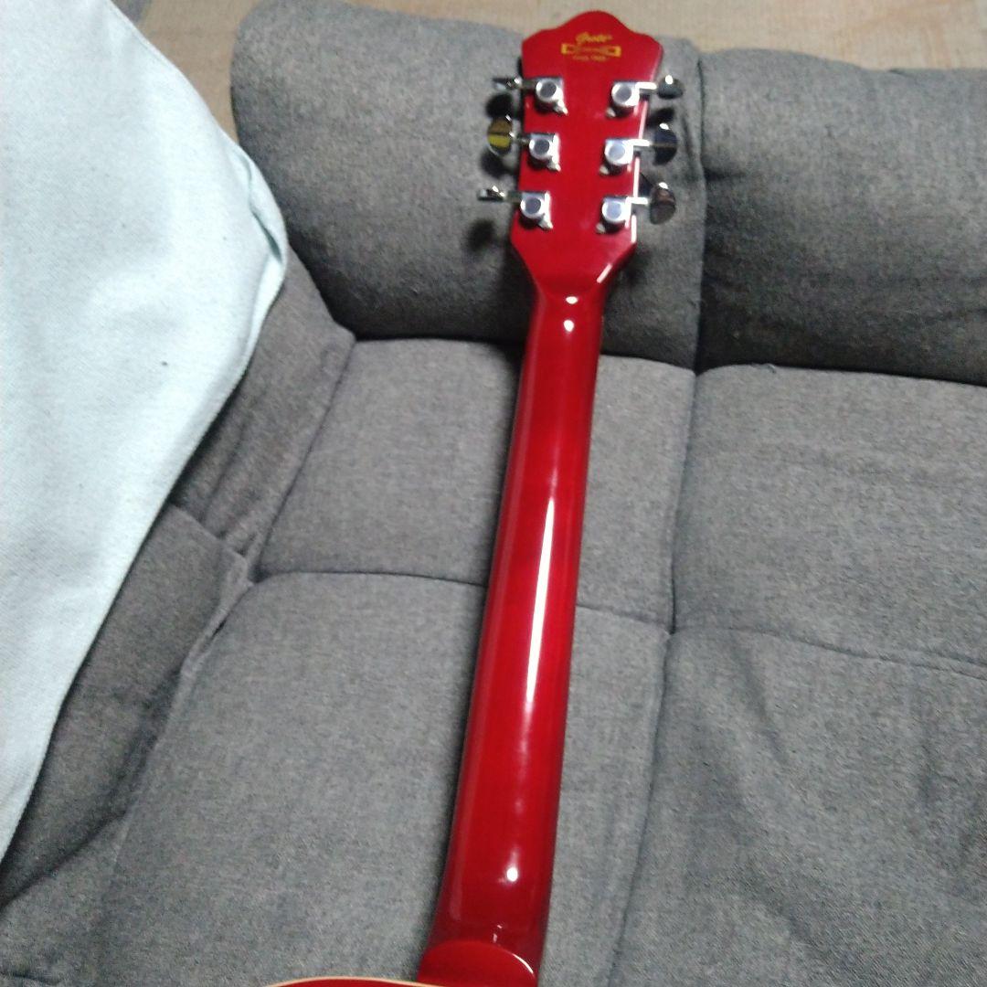 Grote セミアコースティックギター レッド