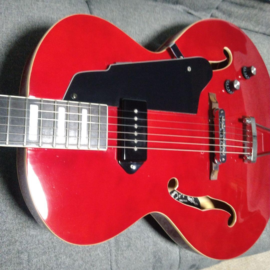 Grote セミアコースティックギター レッド