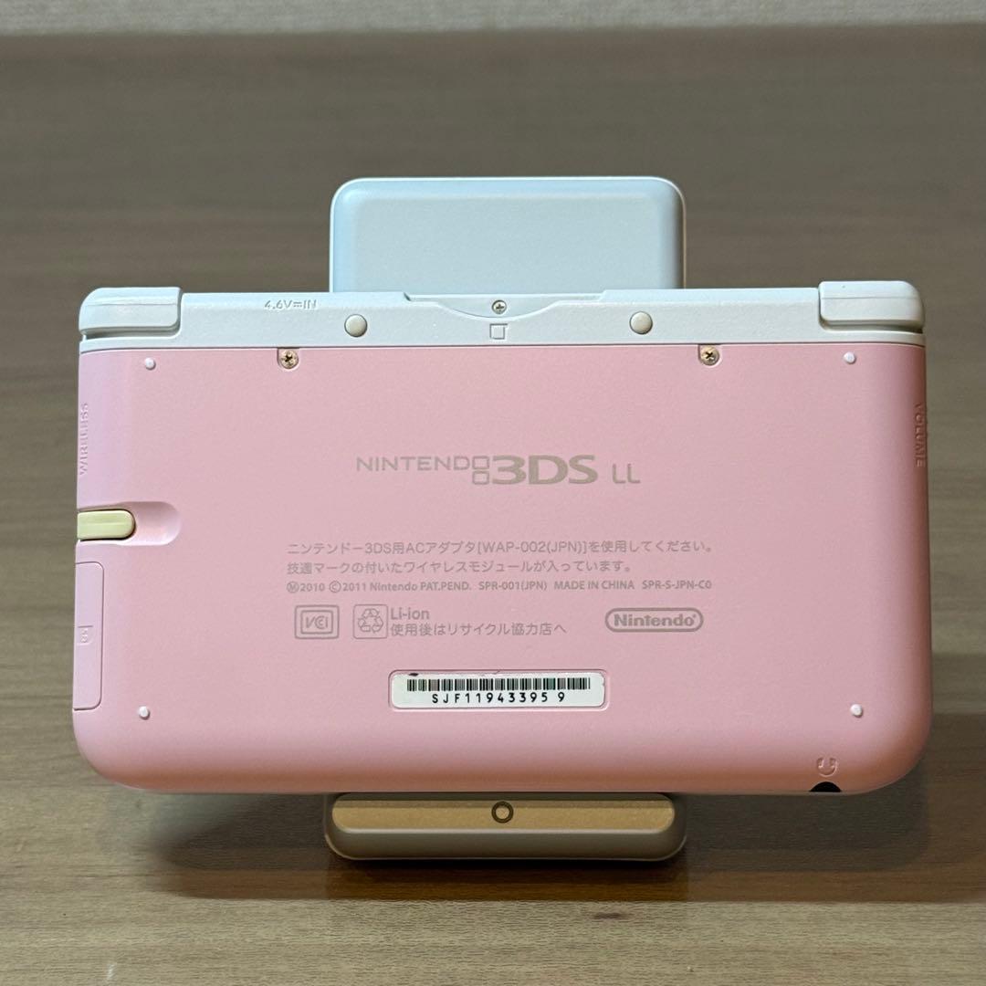 6-205 ニンテンドー3DS LL ピンク×ホワイト