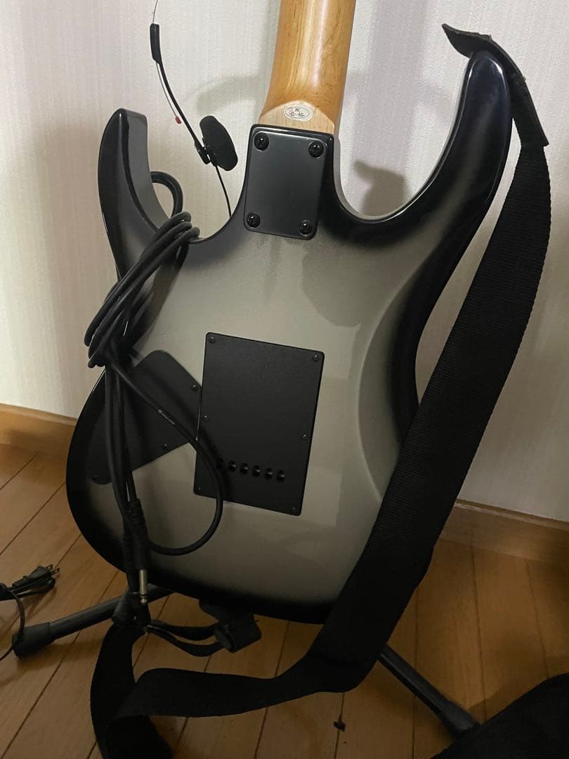 エレキギター シルバーグラデーション PG-10アンプ付き