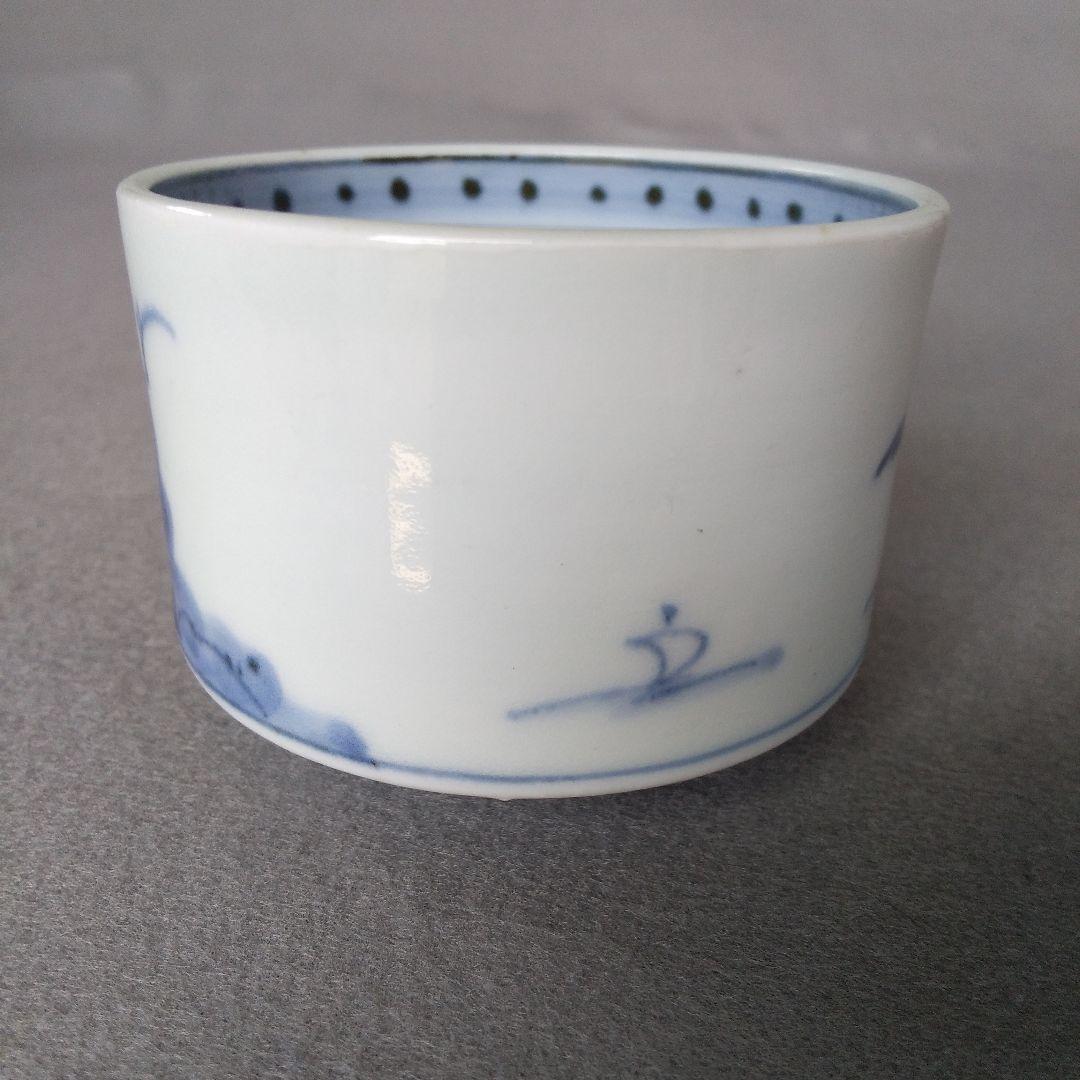 古伊万里蕎麦猪口　蕎麦猪口　古伊万里半筒蕎麦猪口　古伊万里