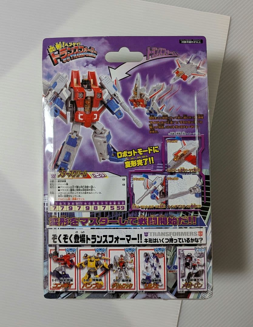 変形！ヘンケイ！トランスフォーマー「D-02 スタースクリーム」