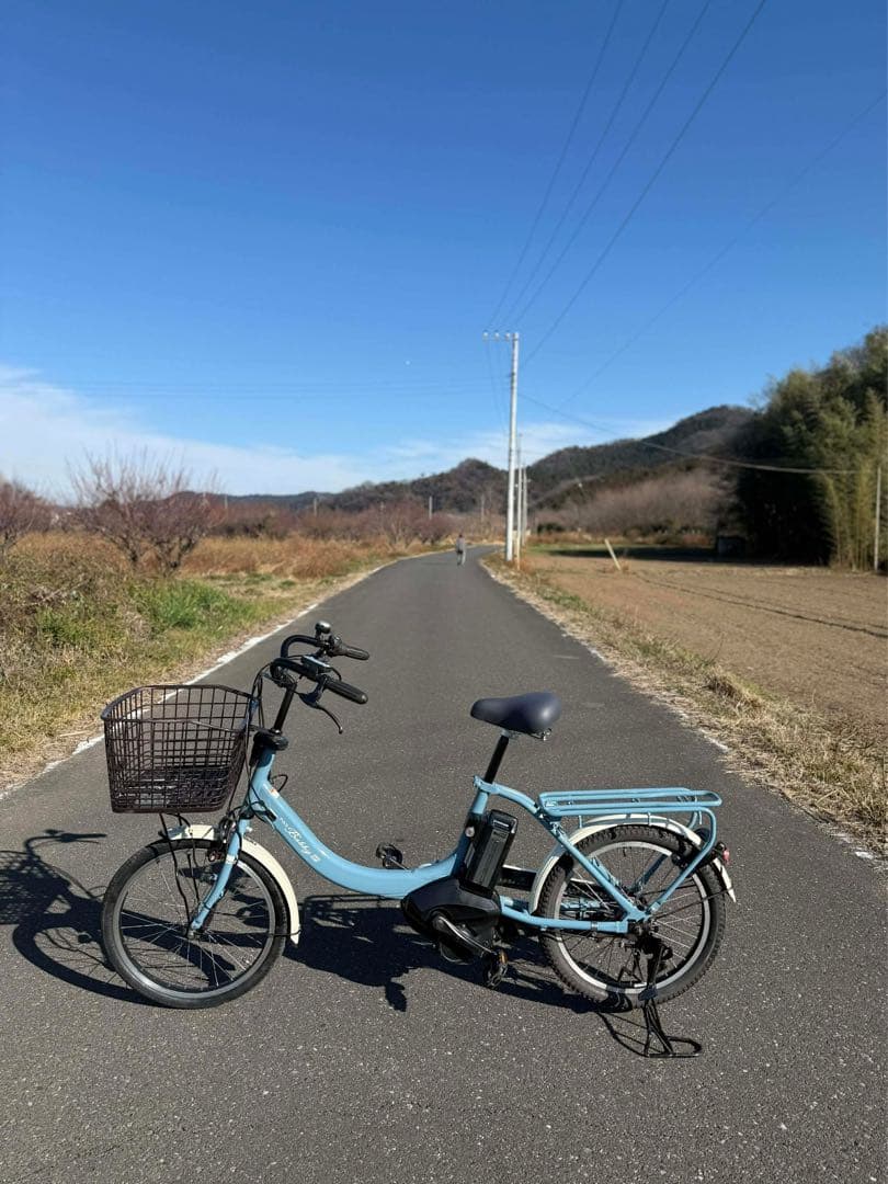 ヤマハ電動アシスト自転車 シティタイプ 青