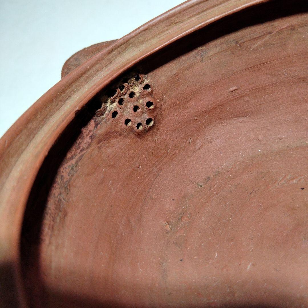 m240-4 中国古玩 時代唐物 朱泥 紫砂 太極図摘 宝瓶 急須 煎茶道具　D