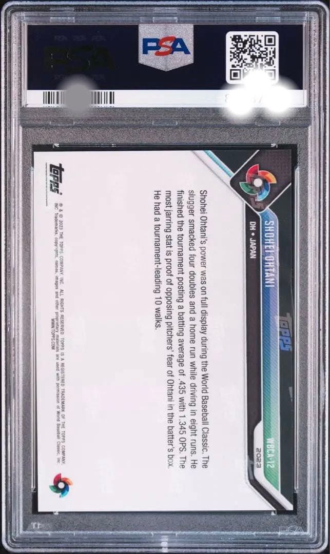 MVP満票受賞　大谷翔平2023TOPPS WBC WBCA12