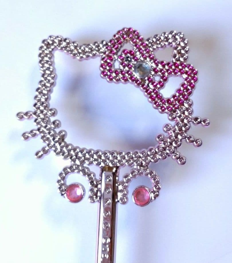 ハローキティ 杖 ステッキ キラキラ ラインストーン ピンク 平成レトロ