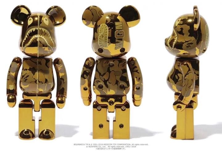 超合金 BAPE(R) CAMO SHARK BE@RBRICK 2体セット