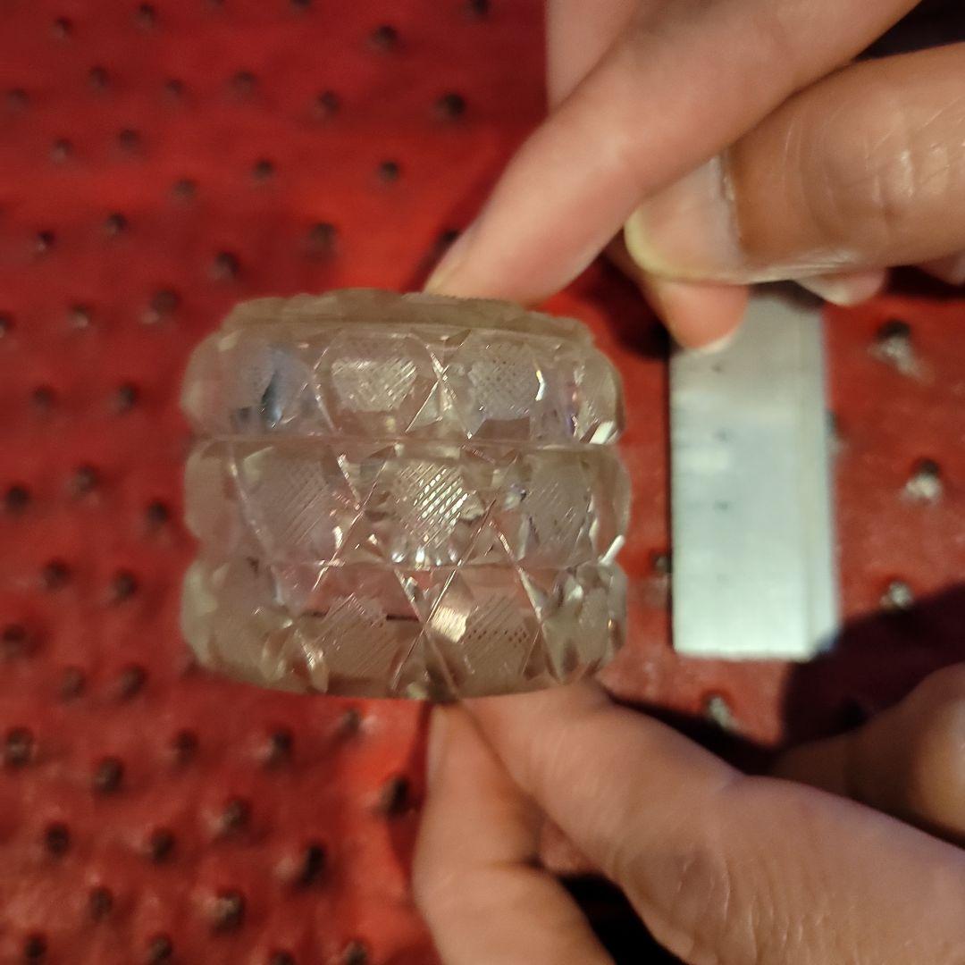 ヴィクトリア朝時代 切子ガラスのピルケース