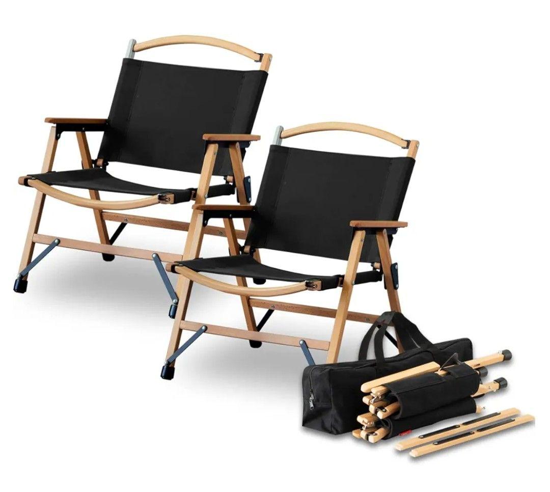 FIELDOOR フィールドア　アウトドアチェアー2個セット　キャンプチェアー