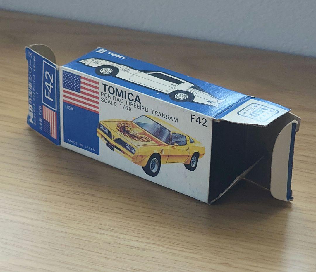 TOMICA　トミカ　ポンティアック　ファイヤーバード　黄色　箱付き